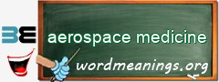 WordMeaning blackboard for aerospace medicine